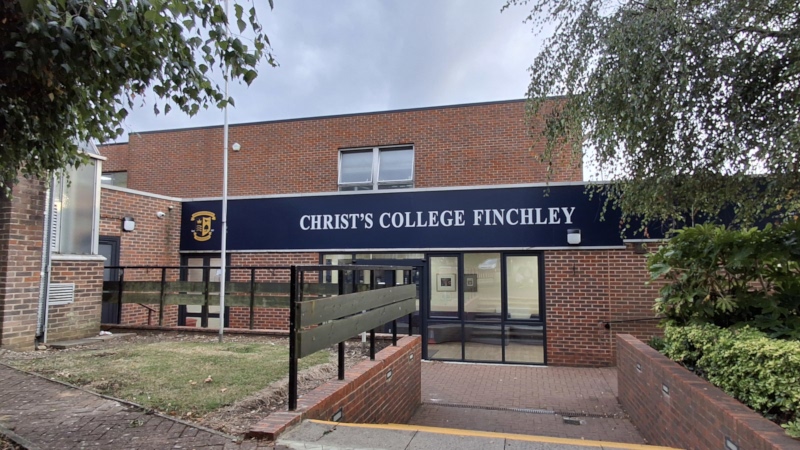 The reception building at Christ's College, our Finchley training venue.